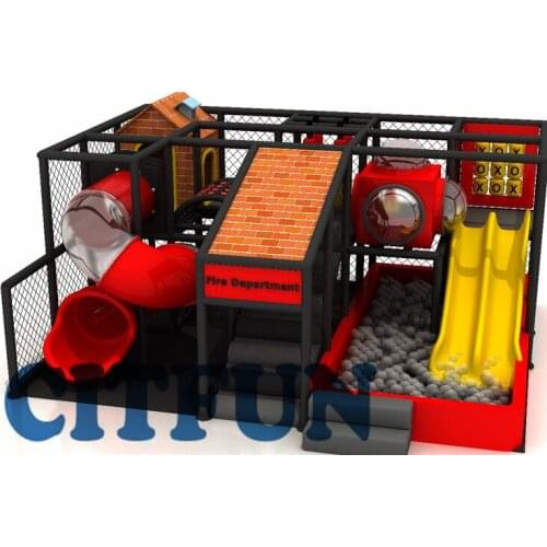 CE certificate Plastic Indoor playground with big slides and tube slide IP-032B