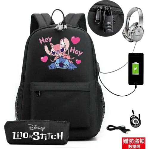 Games MINECRAFT Backpack USB Chargee Canvas School bag Boys and Girls Students Travel Backpack