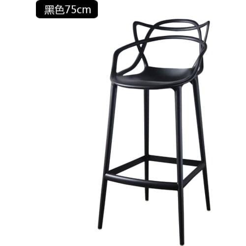 Nordic Bar Stools High-leg Bar Chairs Leisure Chair Barstools Outdoor Modern Minimalist Home Bar Stool Plastic Chair Chaise