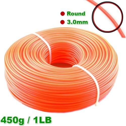 3pcs /lot Brush cutter grass rope mower grass rope grass trimmer rope 2.4mm mower nylon line