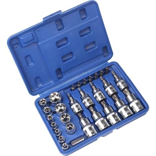 Hand Tools Universal Wrench 30Pcs Sleeve Chrome Vanadium Sleeve Socket home auto repair manual wrench tool set