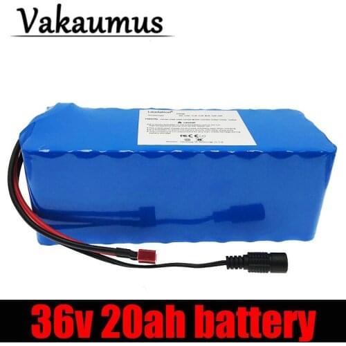 Vakaumus 36V 20ah Electric Bicycle Lithium Battery Pack High Quality 18650 10S4P For Scooters Motors LessThan 500W With 15A BMS