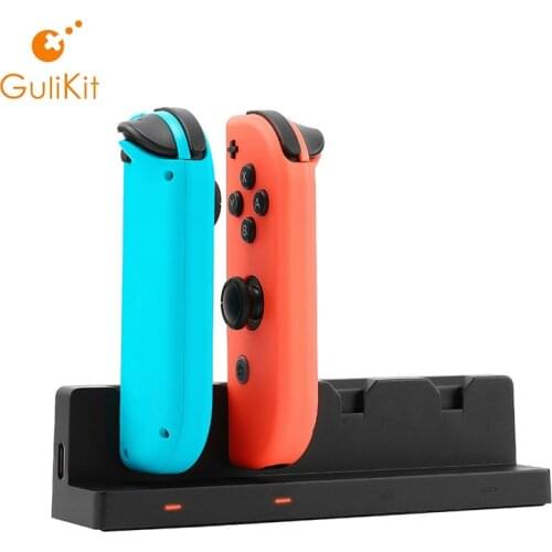 Gulikit NS25 4 Ports JOYCON Charging Dock for charging 4 JOYCON Simultaneously Charging Station for Joycon