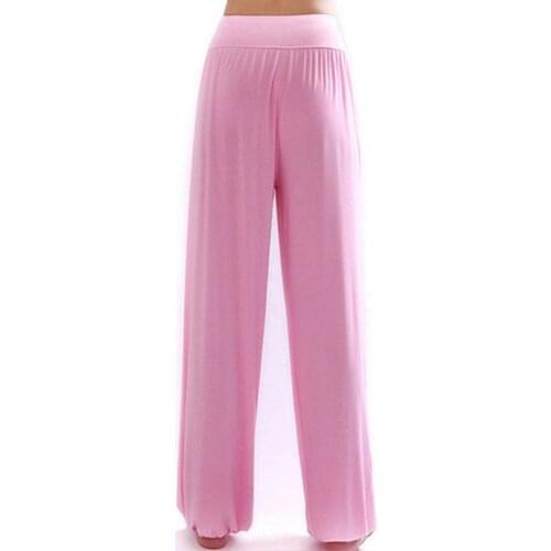 INDJXND New Women Casual Harem Pants High Waist Dance Pants Woman Fashion Wide Leg Loose Trousers Bloomers Pants Folds Bottom
