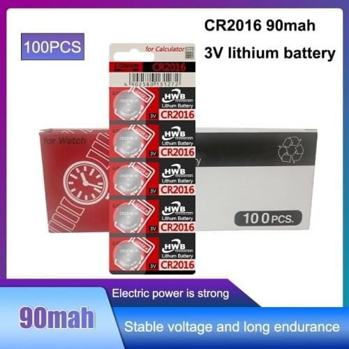 100pc For maxell cr2016 BR2016 DL2016 LM2016 KCR2016 ECR2016 3v button cell coin lithium batteries for watch car toy
