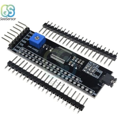 MCP23017 12864 128*64 LCD I2C IIC TWI SPI Serial Interface Adapter Plate Board Converter Module For Arduino 1602 2004 With Pins