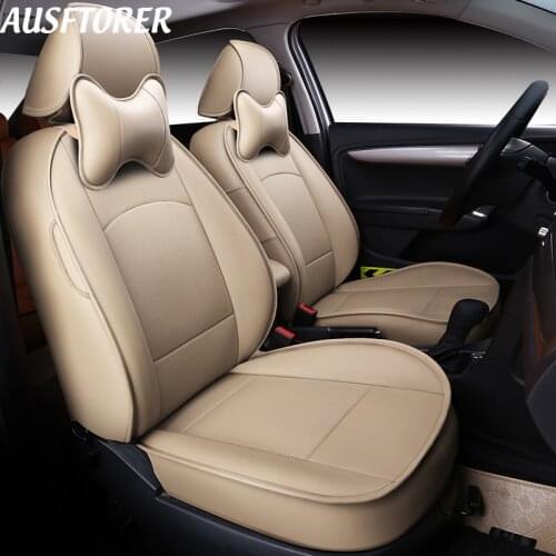 AUSFTORER Front & Rear Genuine Leather Cover Seat for BMW X6 M Cowhide Automobiles Seat Covers Protectors Accessories 15 PCS/Set