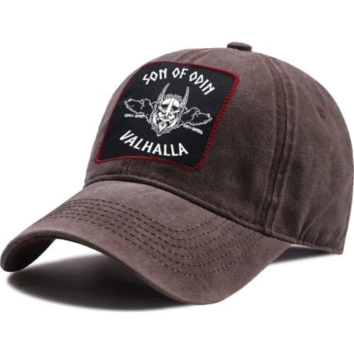 Vikings Sons Of Odin Valhalla Baseball Caps Sport Sunscreen Hat Unisex Cotton Riding Sun Hats Breathable Outdoor Baseball Cap
