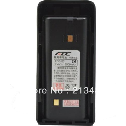Exclusively DC 7.4V 3500mAh Li-ion Battery FDB-25 for FDC FD-850 Plus Two-way Radio