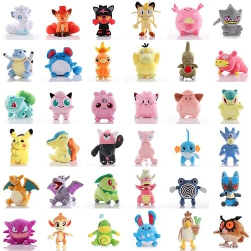 Pokemon Bulbasaur Charmander Pikachued Plush Doll Pendant Squirtle Stuffed Toy Mewtwo Eevee Snorlax Christmas Gifts for Kid