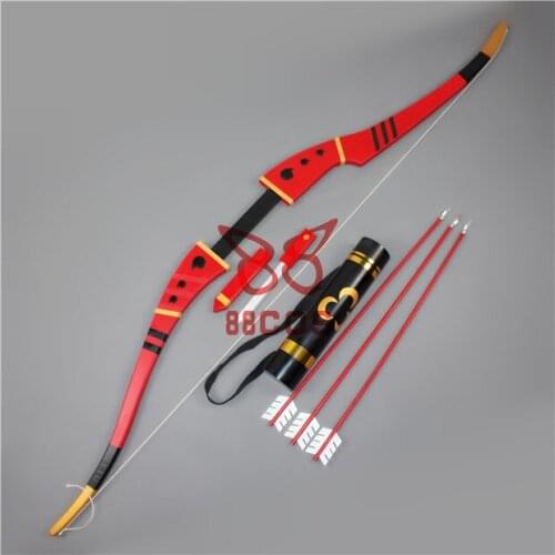 Game Onmyoji Hakurou cosplay props sword red KNIFE bow and arrow Weapons for Halloween Carnival Party unisex