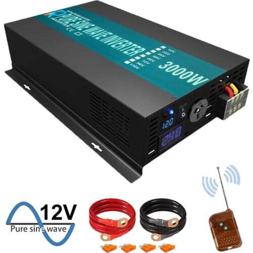 XYZ INVT Power Inverter 3000W 12V 24V DC TO AC 110v 120v 220V 230V Pure Sine Wave Solar Power Inverter With Remote Control