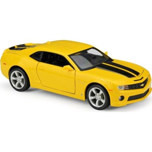 Maisto Diecast 1:24 2010 Camaro SS RS Yellow 2017 Camaro RL1 Blue Red High Simulation Alloy Model Car