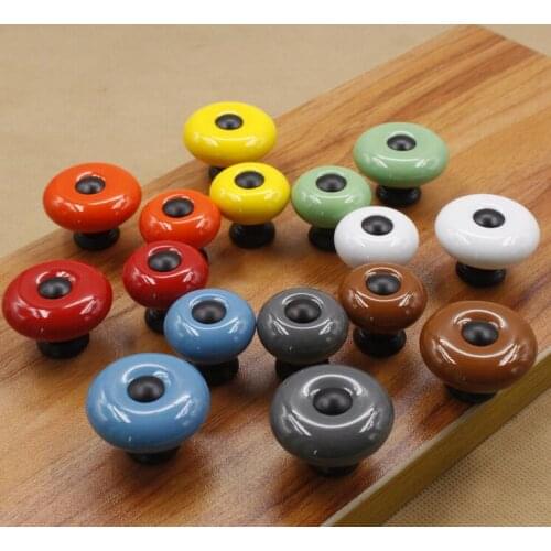 Small / Large Size Ceramic Drawer Handles and Knobs Furniture Handles