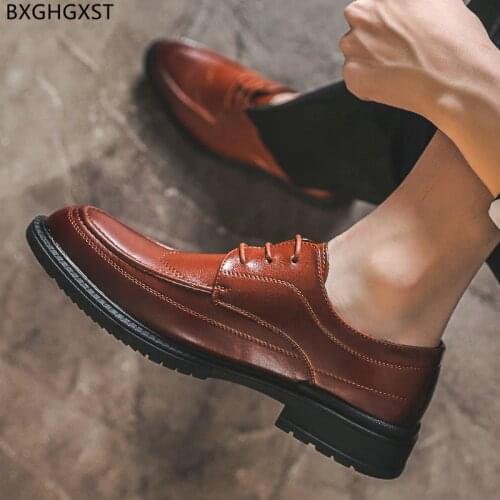 Brown Oxford Shoes for Men Designer Men Wedding Shoes 2021 Dress Mens Black Leather Shoes Man Chaussure Homme Zapatos De Hombre