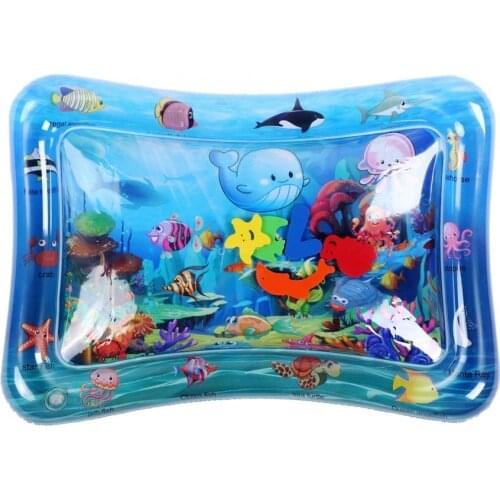 Baby Kids Inflatable Water Air Mattress Infant Activity Play Water Mattress Underwater World Baby Air Mat Pad