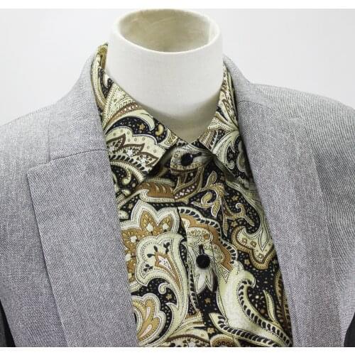 Printed Fake Collar Men Women Fashion National Retro Style High Quality Autumn Winter Shirts Decorative Accessories Fake Collar