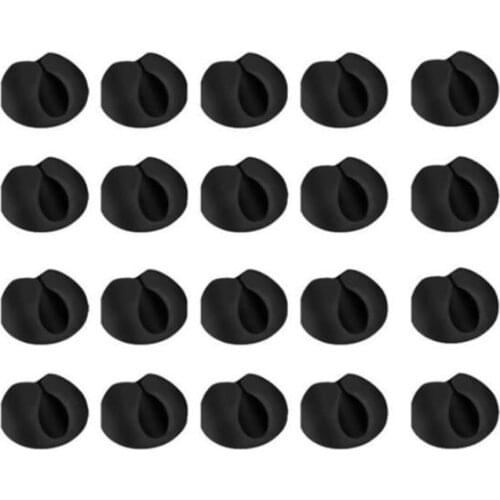 Desktop Fixed Silicone Self-adhesive Hub Storage Organizer Self-adhesive Wire Fixing Line Card Fixing Device Data Cable Organize