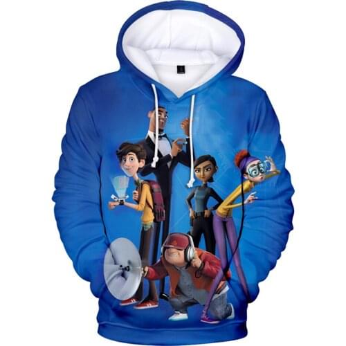 New 3D Anime Spies in Disguise Hoodies Men/women Cartoon Element Hoodie Personality Hip Hop s ren Long Sleeve Coats