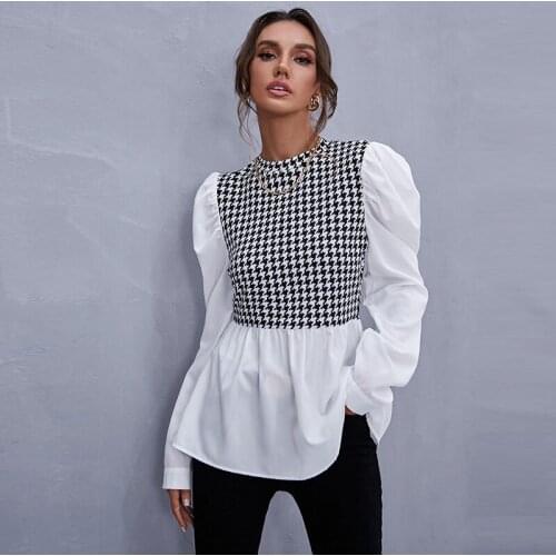 Блузки в клетку Olome China At AliExpress