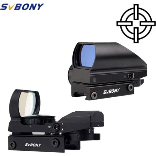 SVBONY 20mm Reflex Sight Riflescope Dovetail Sight Green Red Dot Tactical Sight Optical Coated Shooting Hunting Gun Scope F9129B