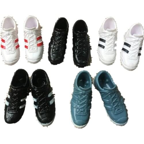 Original Male Doll Shoes Fashion Doll Decors Sport Air Shoes Red Boots Sneakers Sandals Black White Leather Shoes For 1/6 Dolls