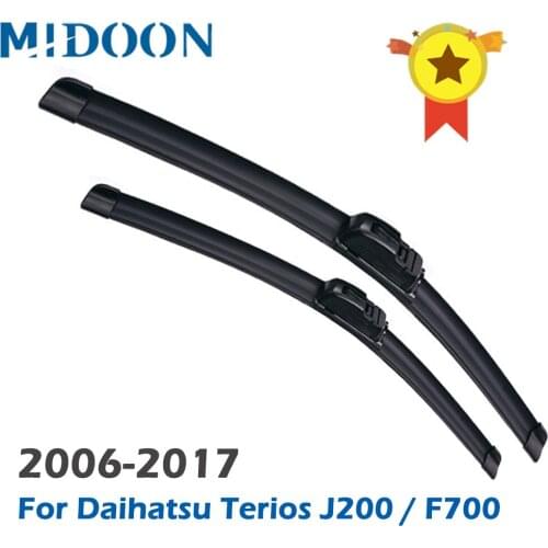 MIDOON Wiper Front Wiper Blades For Daihatsu Terios J200 / F700 2006 - 2017 Windshield Windscreen Front Window 21"+18"