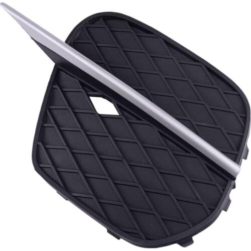 Front Left Bumper Lower Grille & Silver Molding Strip fit for BMW X5 E70 2011 2012 2013 51 11 7 222 859 51117222847