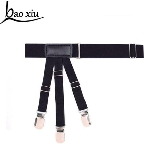 Mens women Thigh Shirt Stay Suspender Garters Keep Shirt Tucked Non-slip Locking Clamps Belts Thigh Gater accessories