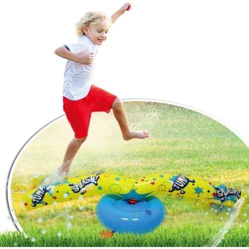 PVC Rotating Sprinkler Stick Inflatable Sprinkler Toy Children Play Round Sprinkler Mat Lawn Water Toy