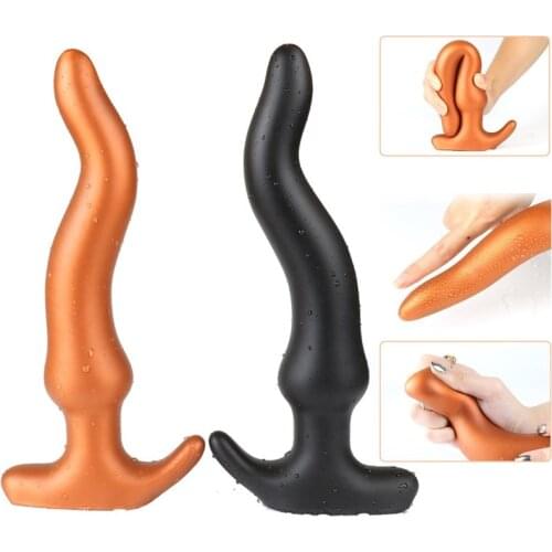 Super Long Soft Liquid Silicone Anal Dildo Huge Anus Dilator Prostate Massage Adult Big Anal Toys For Women Men Gay Butt Plug