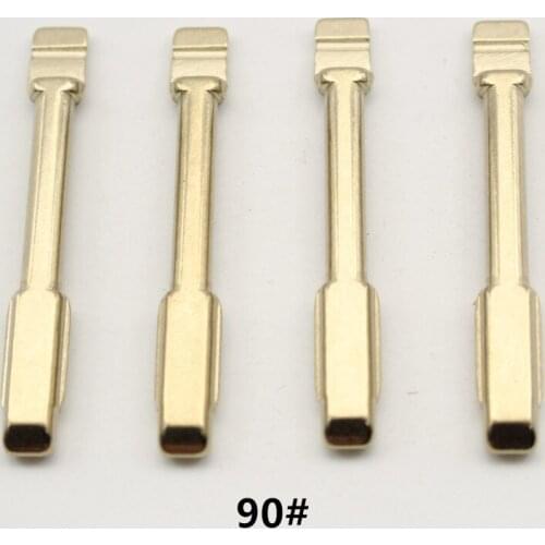 VVDI OEM 10Pcs 90# Metal Uncut Flip KD Remote Key Blade For Ford Mondeo Mid Slot
