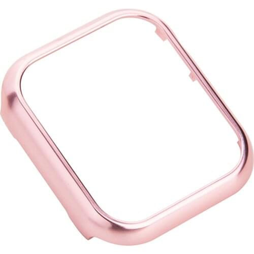 Smooth Aluminum Bumper for Apple Watch SE Series 6 5 4 3 Case Metal Protective Cover for Iwatch 40mm 44mm 38mm 42mm Hard Shell
