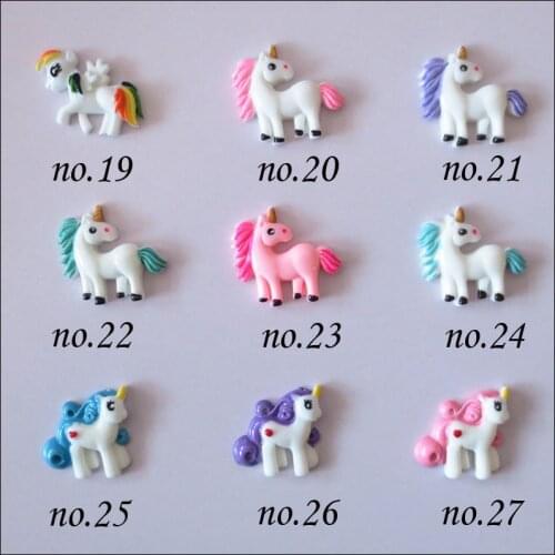 100 BLESSING Good Girl 1.25 -1.35" Latest Acrylic Unicorn Accessories Wholesale