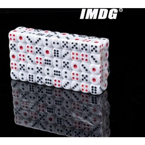 100pcs/Pack 12mm New Material Acrylic Mahjong Dice Dot Round Corner High Quality Boutique Dice