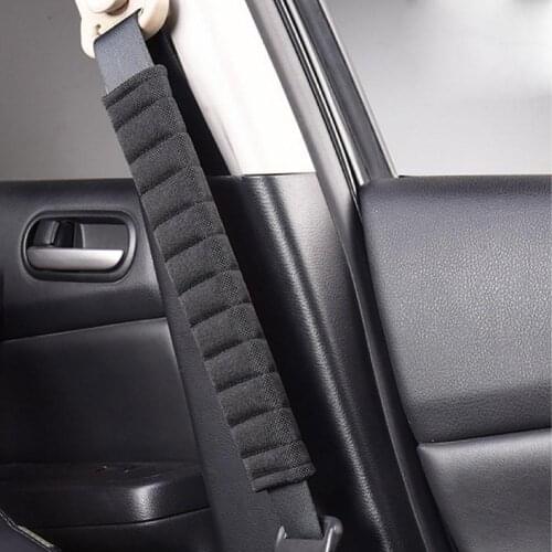2Pcs Stylish Car Vehicle Seat Safety Belt Soft Breathable Shoulder Pads Cover