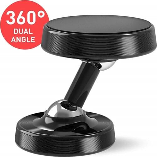 360 Dual Angle Magnetic Car Phone Holder Stand In Car for iPhone 12 11 XR X Pro Xiaomi Magnet Mount Cell Mobile Wall Support GPS