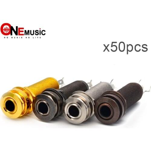 50PCS Wholesale Cylinder Guitar Endpin Jack Nickel with Strap Pin Chrome/Gold/Bronze