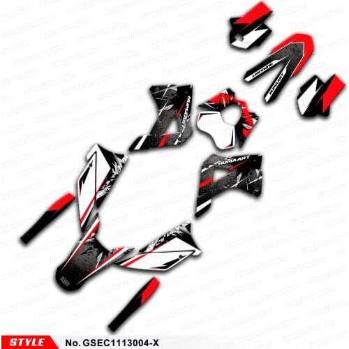 Aftermarket Vinyl Wrap Personalised Sticker Kit for GAS GAS EC 125 200 250 300 2T 4T 6days 2011 2012 2013 Style No.GSEC1113004-X