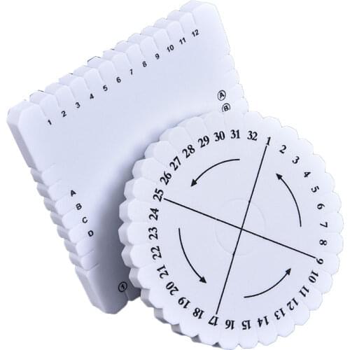 DIY String Thread Tassels Bracelet Braiding Disk Braided Plate Weaving Frame Round And Square Beading Cord Disc 2Pcs/set