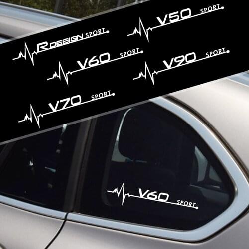 For Volvo RDESIGN T6 AWD S40 S60 S90 XC40 XC60 XC90 V40 V50 V60 V70 V90 New Car Side Windows Decoration Stickers Accessories