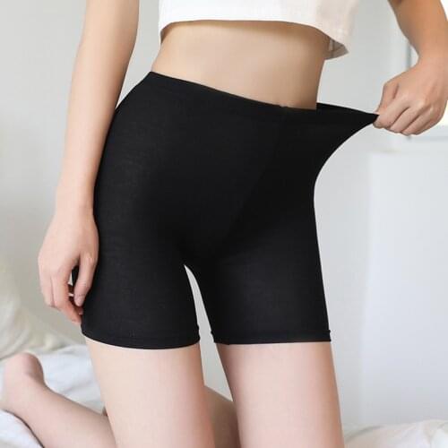 Vertvie Women Anti Chafing Safety Shorts Cotton Underwear Shorts Long Leg Thin Comfortable Yoga Panties Multipack 3pcs