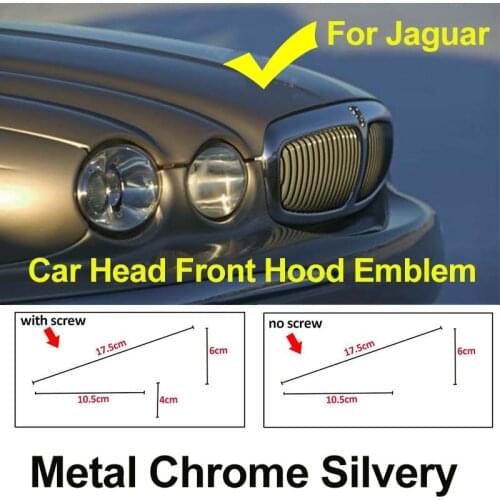 1pcs Original Accessorie Car Styling Front Hood Head Badge Emblem Covers NO/With Screw for Jaguar XF XJ XJS XK S-TYPE X-TYPE OEM