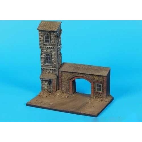 Floor of 1 / 72 high-rise building entrance scene, resin material, plain body