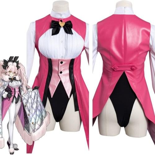 Fate/Grand Order Tamamo no Mae FGO Koyanskaya Cosplay Costume FGO Maild Jumpsuit Dress Halloween Carnival Outfits