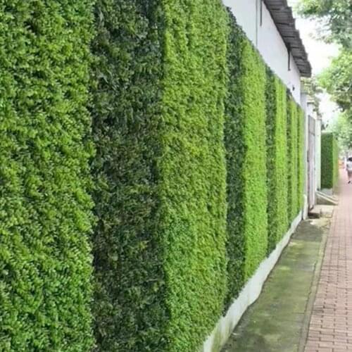 Artificial Plant Backdrop Panel UV Protected Privacy Hedge Screen Background Wall Decoration Indoor Green Lawn Home Decor