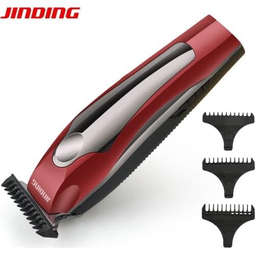 JINDING Electric Precision Hair Clipper Steel Cutter Professional Rechargeable Hair Trimmer for Men Salon Shaving Machine
