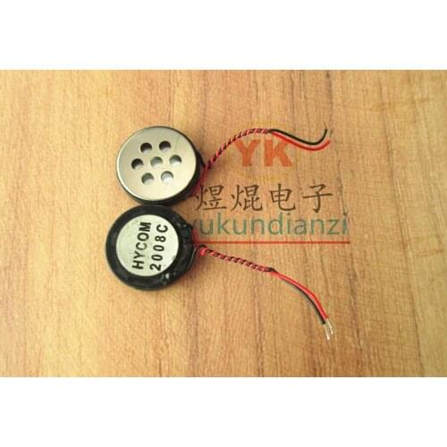Round 8 ohm 1W speaker 8R speaker 8Ω 1W speaker 20mm mobile phone small speaker repair parts line length 40MM