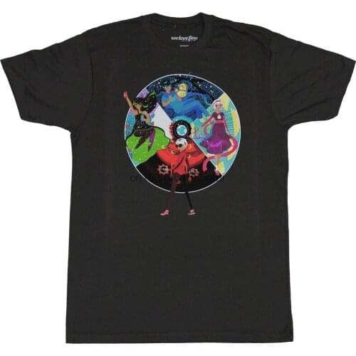 HOMESTUCK MENS T-SHIRT BETA LANDS FOUR PART CIRCLE WITH CHARACTERS INSIDE