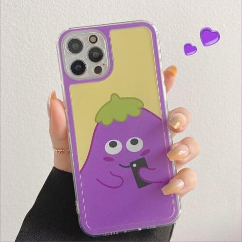 High Quality Cute Cartoon Vegetable Soft Silicon Phone Case For Apple IPhone 7 8 Plus X XS XR MAX 11 Pro 12 MiNi SE Back Cover
